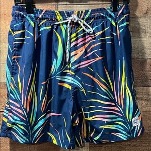 Spicy Tuna Men's Tropical Print Swim Trunks size large